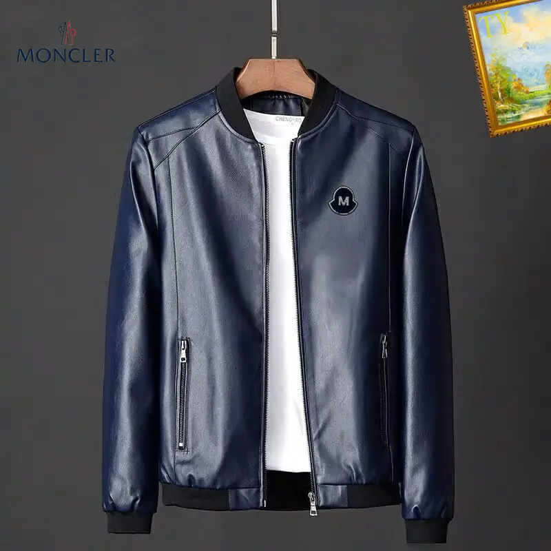 moncler veste manches longues pour homme s_126b043:Moncler veste cuir homme